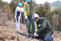 奈良県 吉野町の2010年活動報告植樹写真2